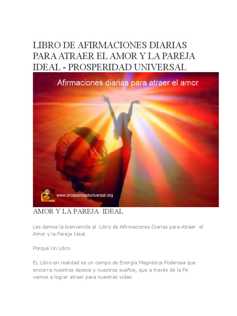 Afirmaciones para Atraer el Amor | PDF | Amor | Vida