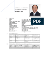 Daftar Riwayat Hidup Prof. Agus Rubiyanto