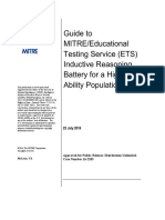PR 16 2283 Guide To Mitre - Ets Inductive Reasoning Suite of Tests - 0 PDF