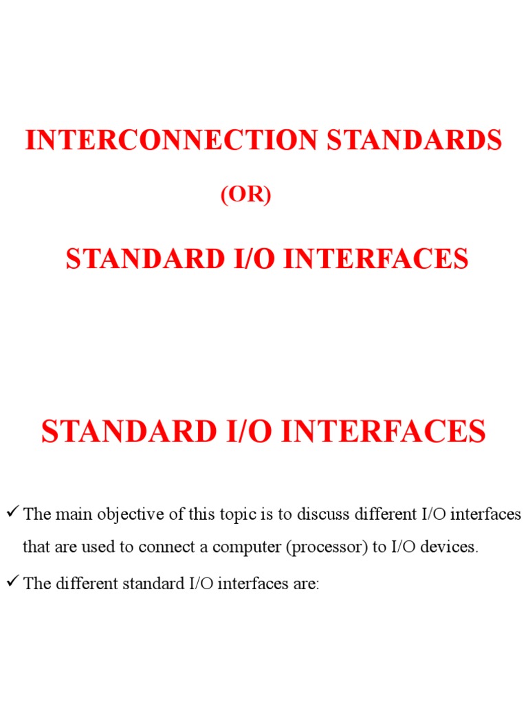 Standard I/O Interfaces Overview | PDF | Art