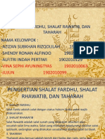 Sholat Fardhu, Shalat Rawatib, Dan Taharah