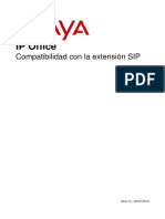 Avaya IP Office Compatibilidad Con La Extension Sip PDF