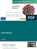 CDC CAR Presentacion Aspectos Epidemiologicos, Clinicos y Manejo COVID-19 - 13MAR2020 PDF