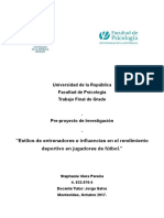 Estilos entrenadores influencia rendimiento fútbol