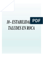 10 - Estabilidad de Taludes en Roca