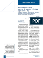 Puesta en Marcha y Entrega de Plantas Químicas y Petroleras (II)