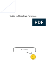 Guide To Negating Formulas PDF