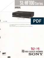 Sony sl-hf100 Service Manual