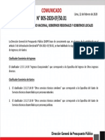 Comunicado 005 2020EF5001