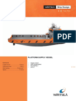 Datasheet Ship Design Offshore PSV WSD 750 PDF