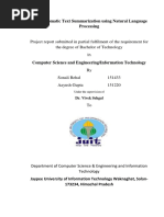 Automatic Text Summarization Using Natural Language Processing PDF