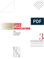 Jung Type Indicator (Jti) Manuale Tecnico