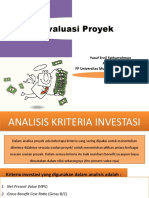 Pertemuan 8 Kriteria Investasi