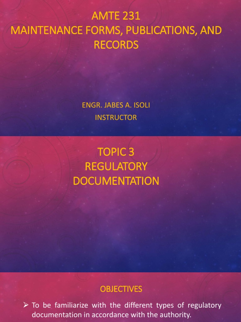 Regulatory Documentation PDF | PDF | Aeronautics | Transport