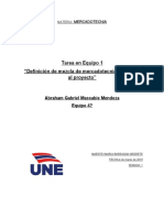 Massabie - Mendoza - S1 - TE1 - Definición de Mezcla de Mercadotecnia Adecuada Al Proyecto