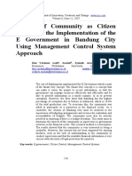 Interest of Community as Citizen Control in E-Gov Implementation