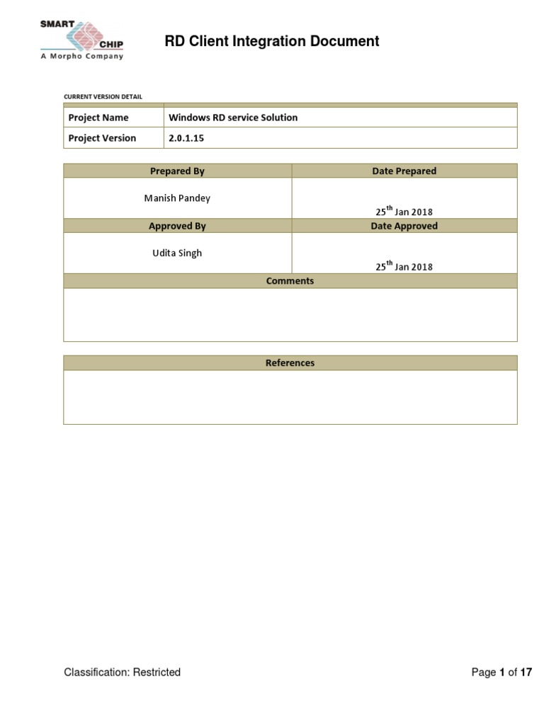 Morpho RD Service Integration Guide | PDF | Internet Explorer | Public ...