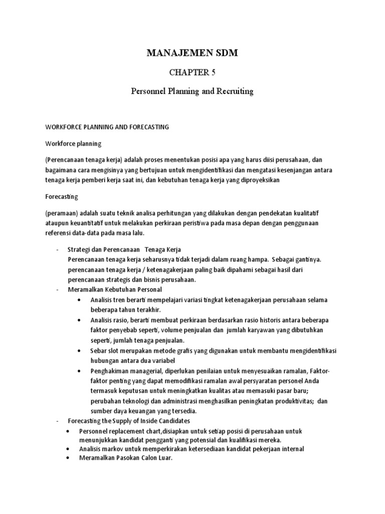 Personnel Planning And Recruiting PDF