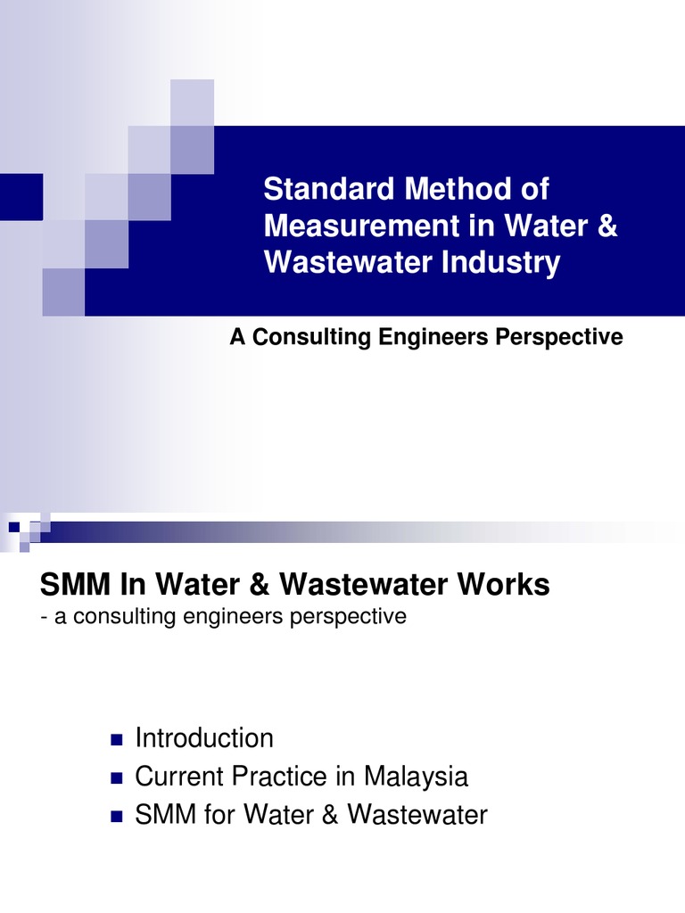 Standard Measurement in Water Industry | PDF