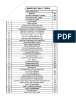 Plutous Technology Solutions IT Requirement List