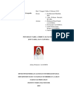 3 Afidya Pramesti - A14160058 - Pengisian Tabel Atribut, Bats Desa, Join Tabel, Dan Clip Desa PDF