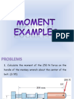 B18 Statics - Moment - Problems PDF