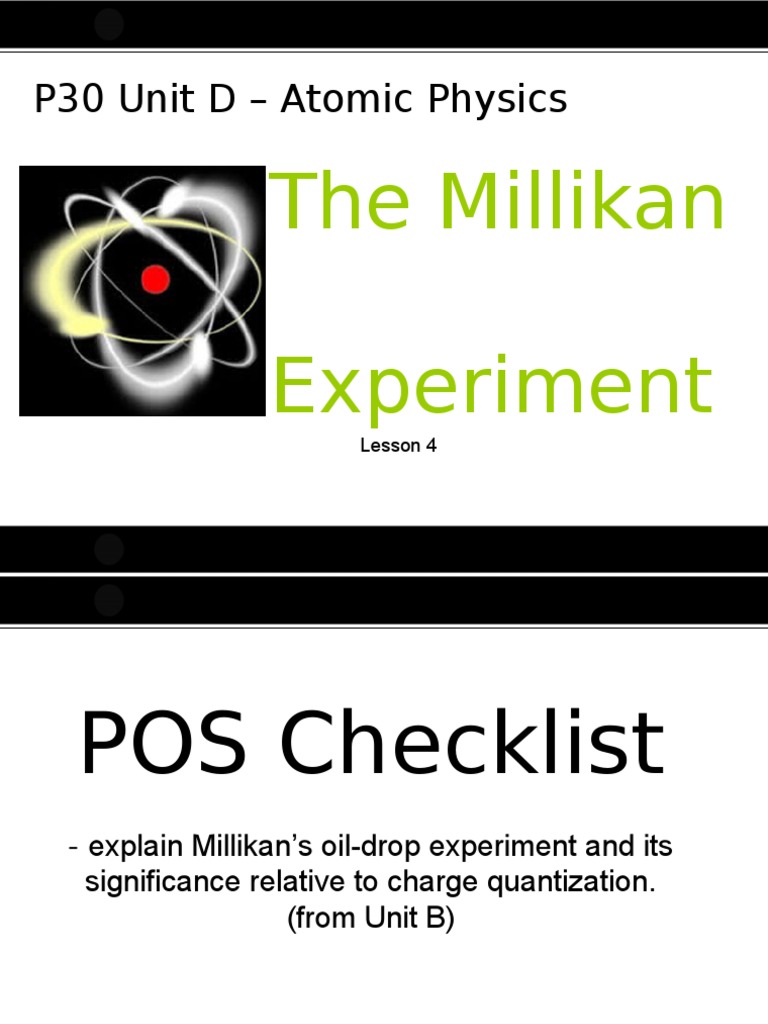Millikan Experiment | PDF | Scientific Theories | Temporal Rates