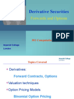 Derivative Securities: Forwards and Options