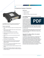 RSA500A Real Time Spectrum Analyzer Datasheet 37W603800