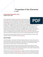 Periodic Properties of The Elements 608817