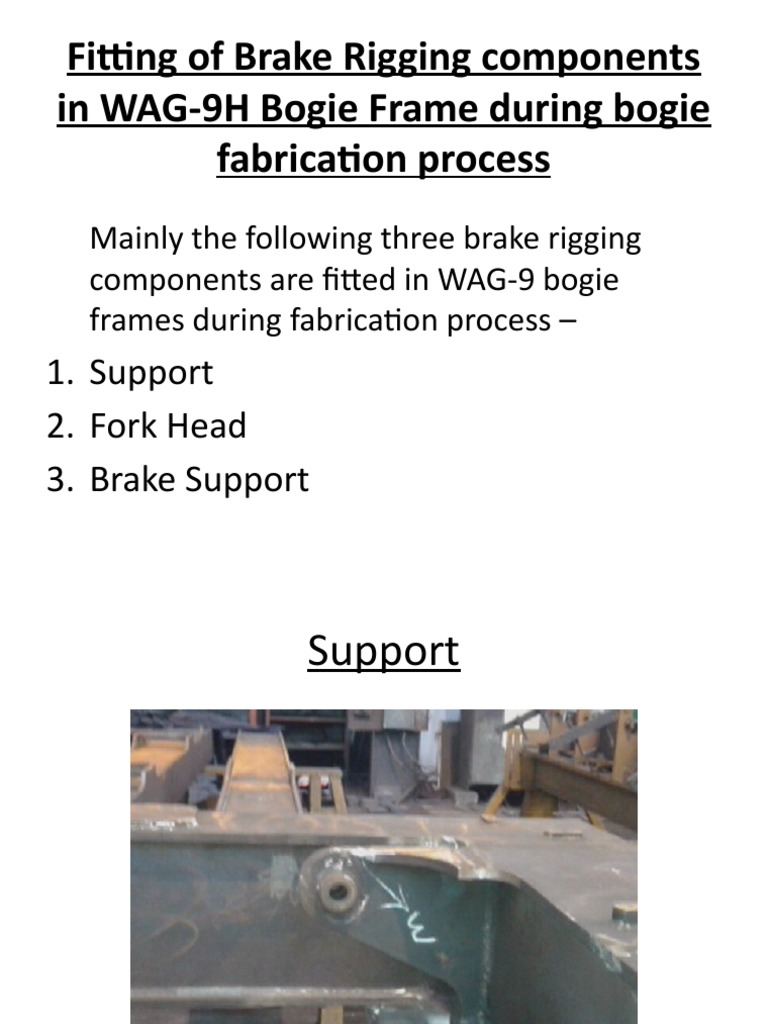 WAG-9 Bogie Frame Brake Rigging Setup | PDF | Brake | Wheel