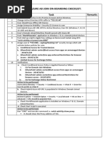 User Hybrid Azure AD Join On-Boarding - Checklist