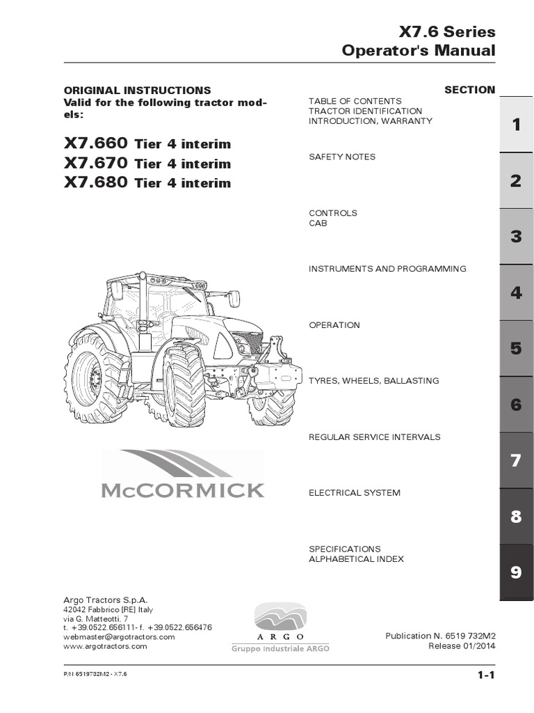 Serie X7.6 PDF, PDF, Tractor