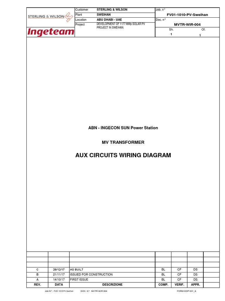 Transformer AUX Wiring Diagram | PDF