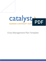 Catalyst - Crisis Management Plan Template