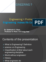 What is Engineering  Dr. Siddharth G. Shah.