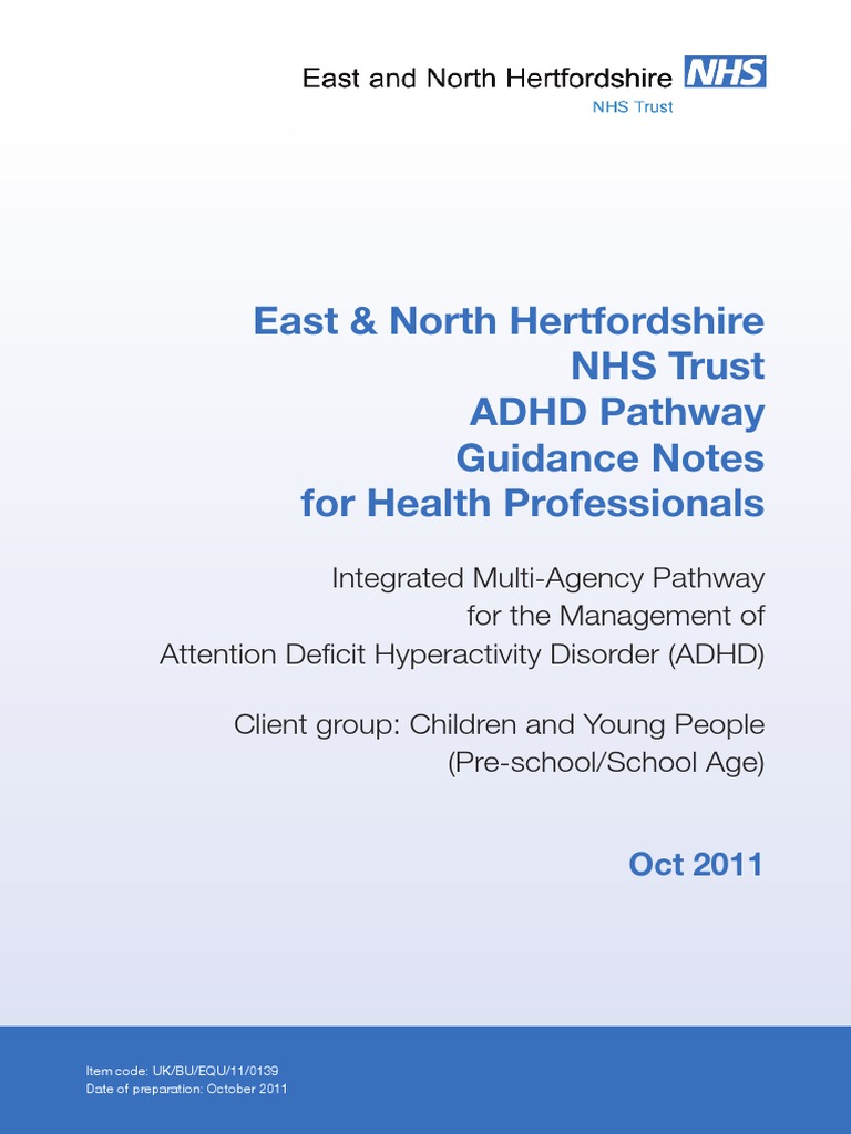 ADHD Management Guidance for Hertfordshire | PDF | Attention Deficit ...