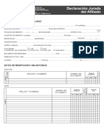 Declaracion Jurada de Afiliado