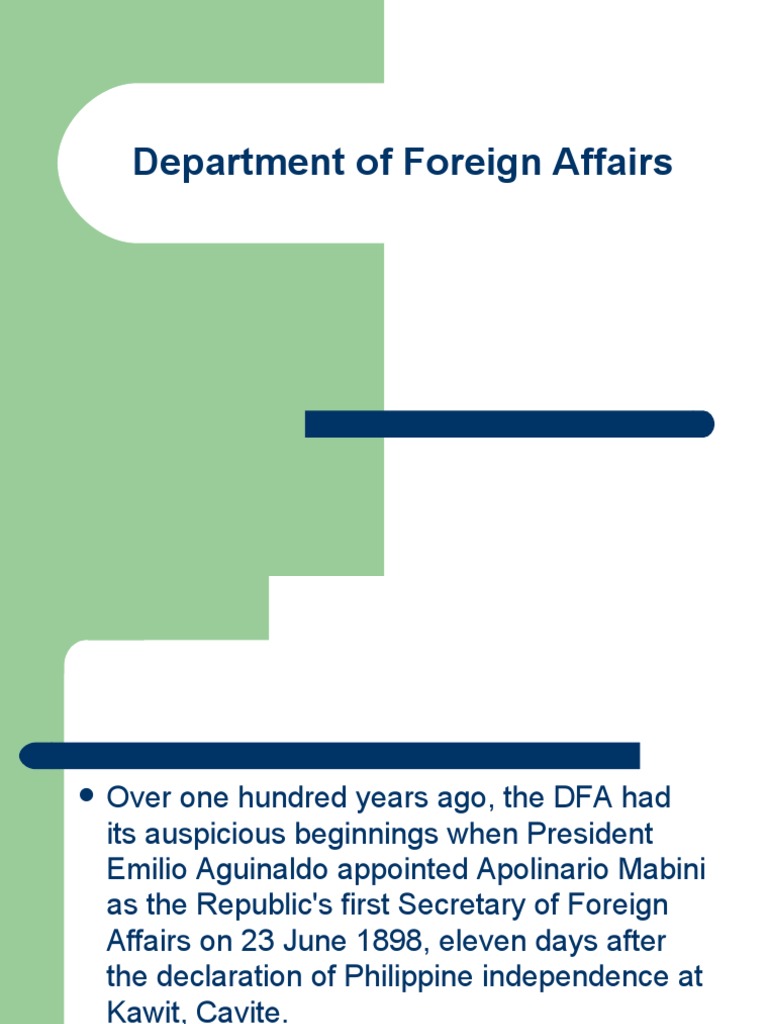 History and Functions of the DFA | PDF | International Relations ...
