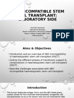 Abo Incompatible Stem Cell Transplant - Laboratory Side B