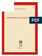 Filosofía de La Cultura Jacinto Choza PDF