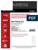 Transfer Length in Prestressed Concrete Railroad Ties Produced in the United States