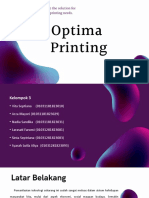 Optima Printing: Rencana Bisnis Percetakan di Lingkungan Kampus