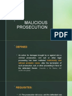 Malicious Prosecution Requirements Explained
