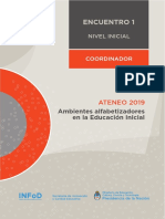 Nivel Inicial Ateneo Didáctico Encuentro 1 Carpeta Coordinador2019