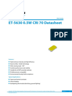 Edison Opto datasheet-ET-5630 0.5W CRI70 - SAPv4 Series