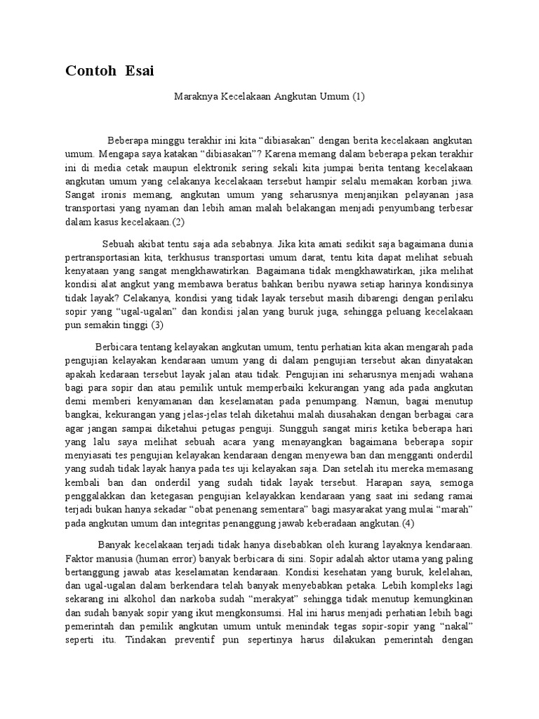 Contoh Esai | PDF