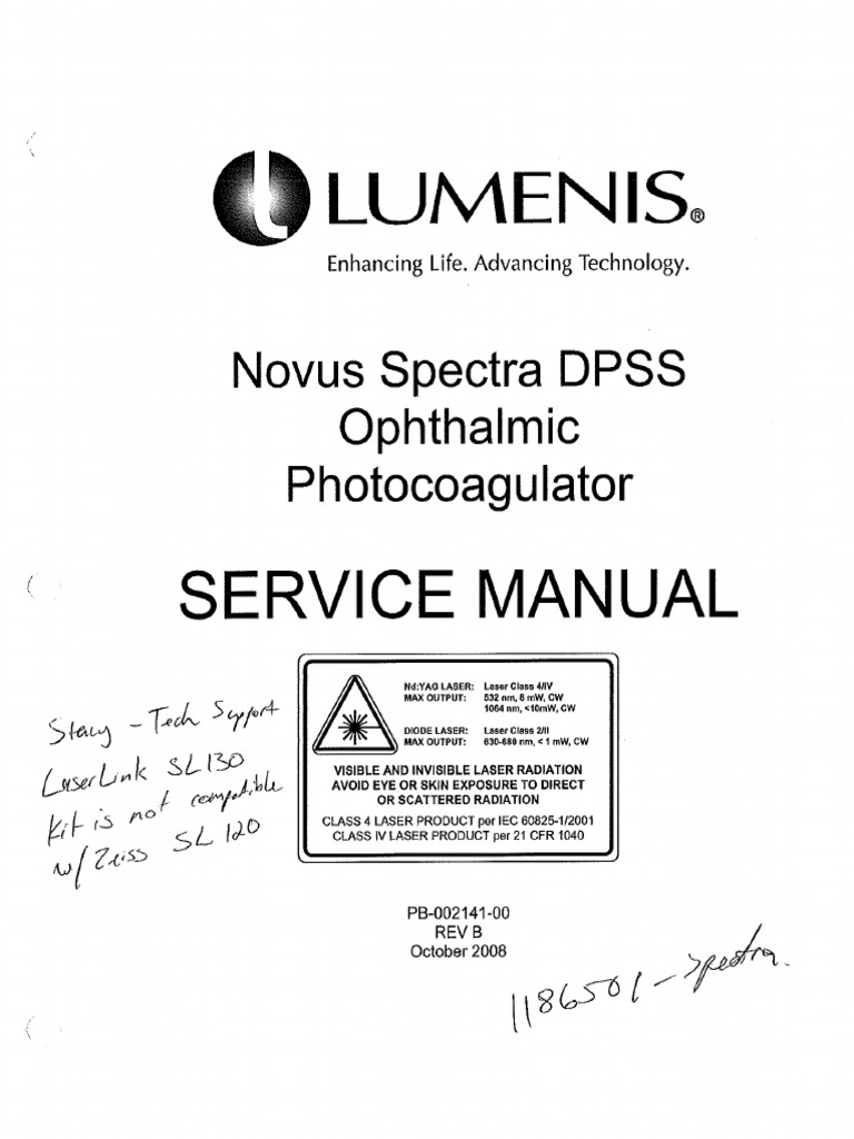 Lumenis Novus Spectra Service Manual | PDF