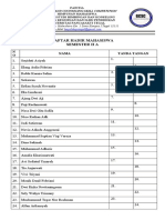 Daftar Hadir GCSC