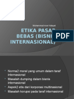 Etika Pasar Bebas (Bisnis Internasional) 14